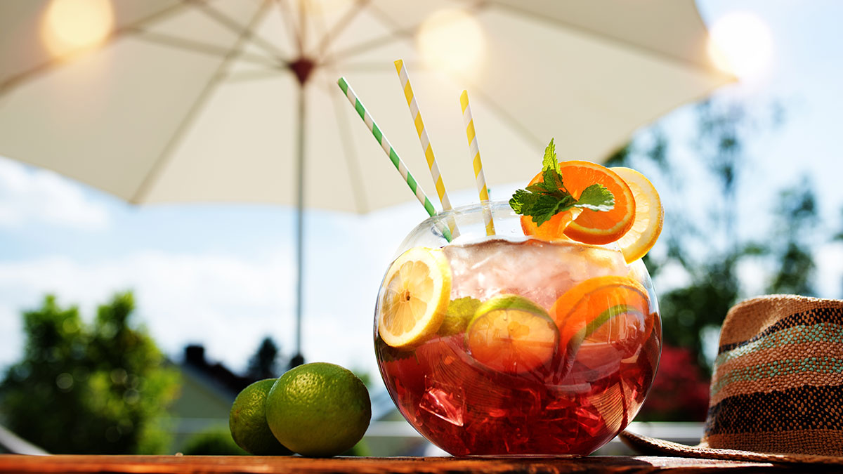 Copo de sangria tinta
